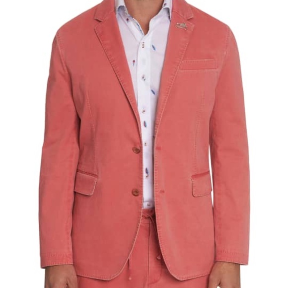 Robert Graham Rally Faded Twill Sport Coat – Pink/Coral